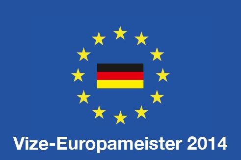eu-flagge zum vize-europameister 2014
