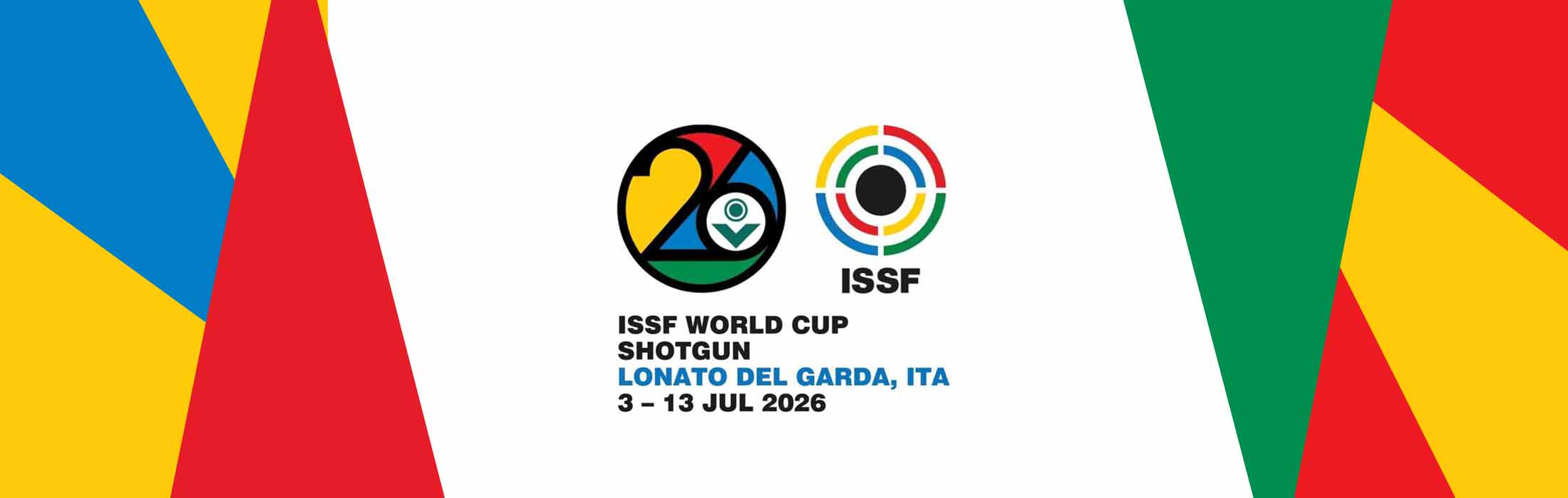 headerbild mit Logo und Text zum ISSF World Cup Shotgun in Lonato